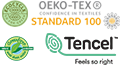 OEKO TEX + Tencel + ecocycle+Greenfirst