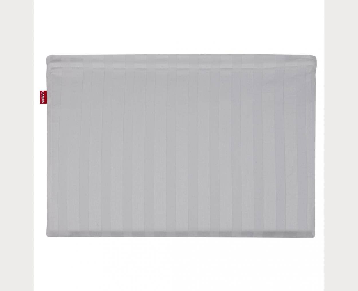 ORGANIC COTTON SATIN STRIPES Παπλωματοθήκη (ΛΕΥΚΟ)